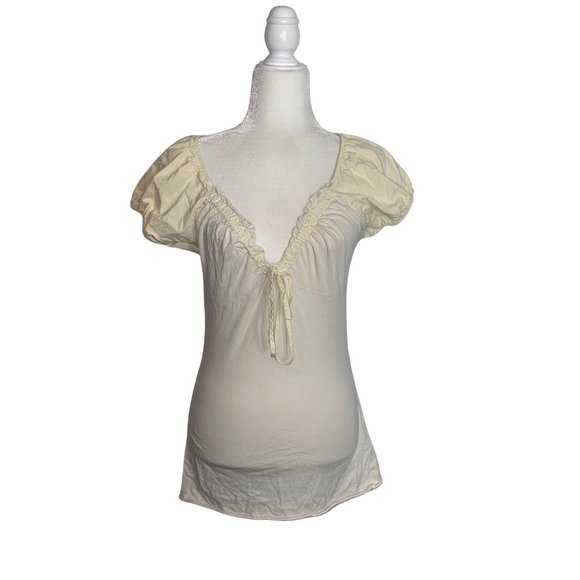 Front Tie Peasant Top ASO Elena Gilbert - Picture 2 of 4